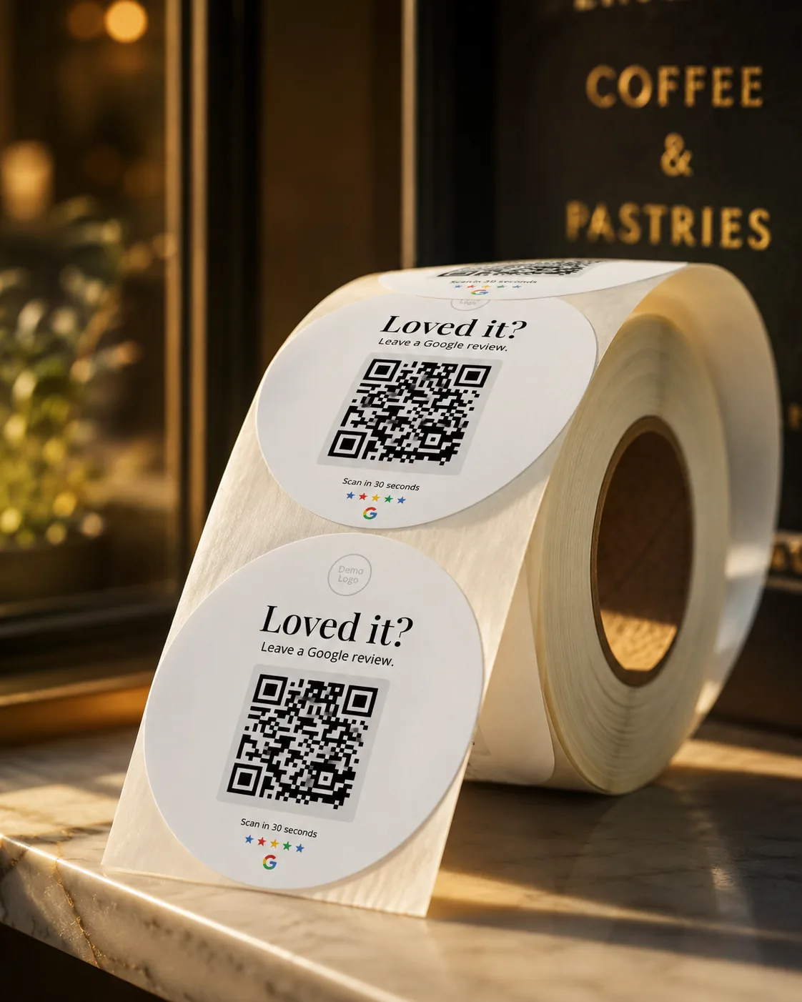 Sticker Roll — Fancy — Google Review Sticker