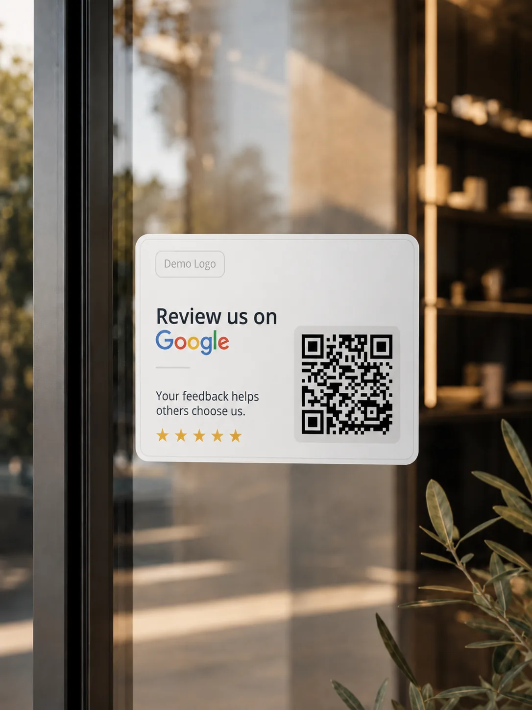 Google Review Sticker — Professional design