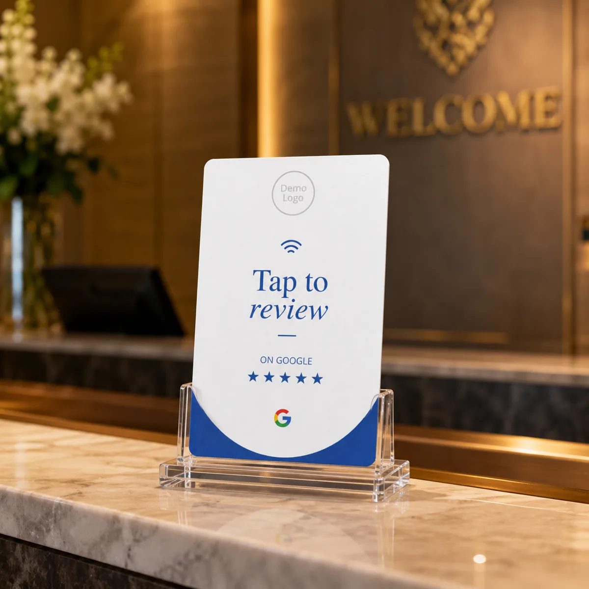 At reception, ready for every guest