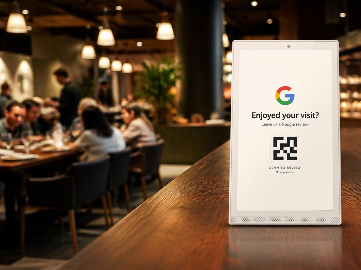 Wunderscan Display im Einsatz: Restaurant