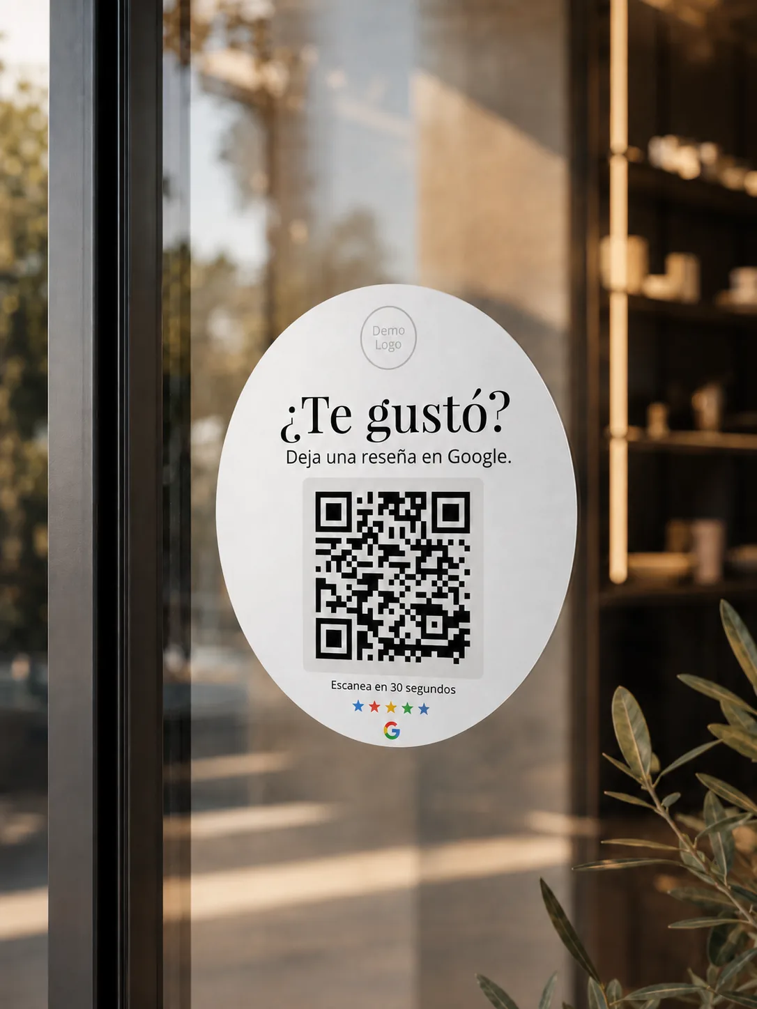 Google Review Sticker — Fancy design