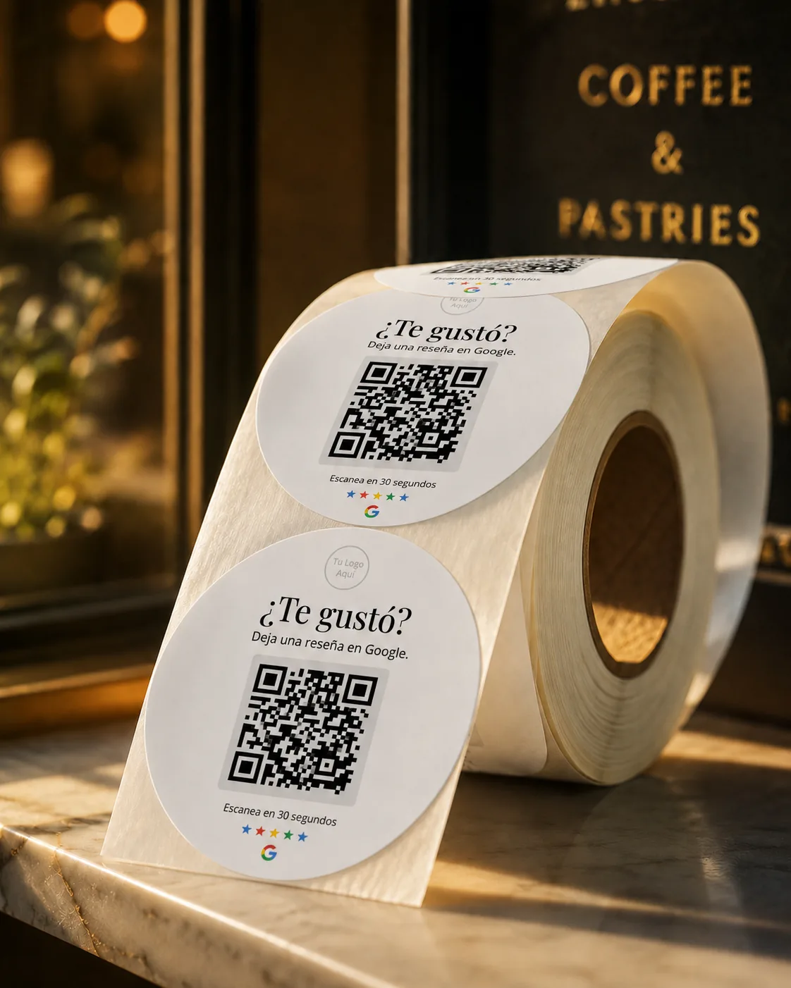 Rollo de pegatinas — Fancy — Google Review Sticker
