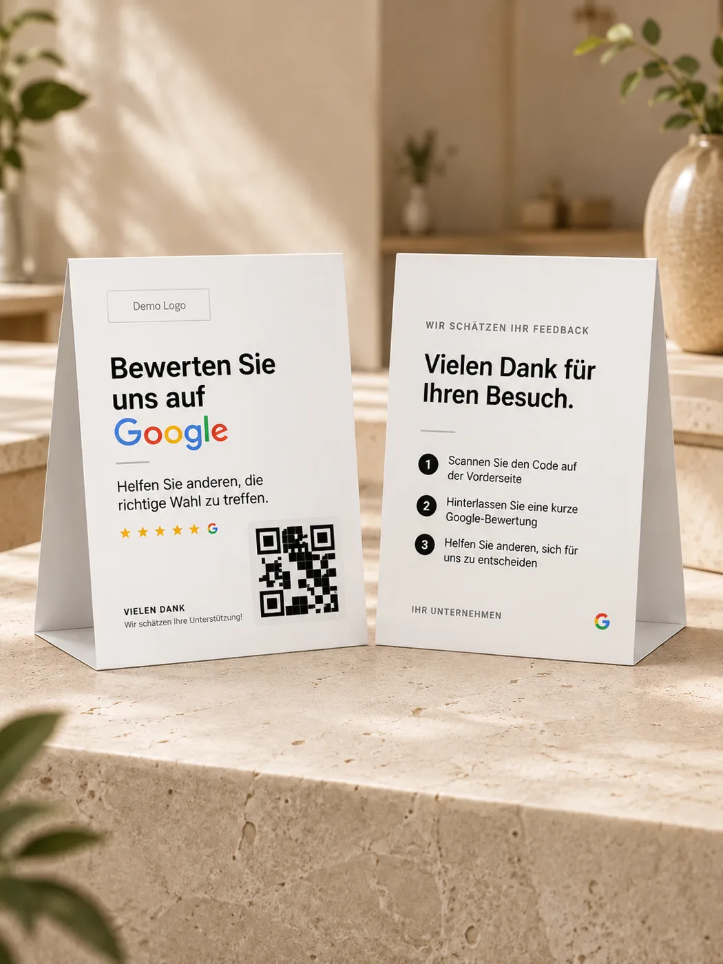 Google Review Table Tents