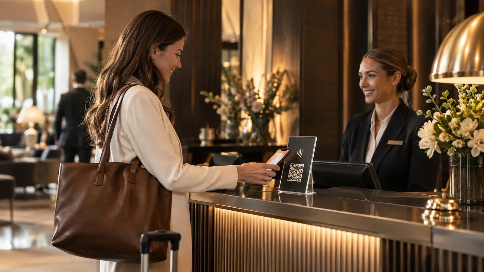 NFC touchpoint in a premium service setting