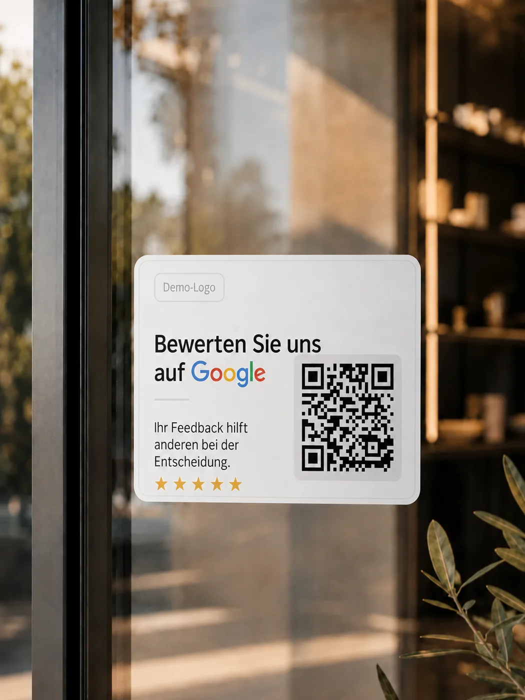 Google Review Sticker — Professional design