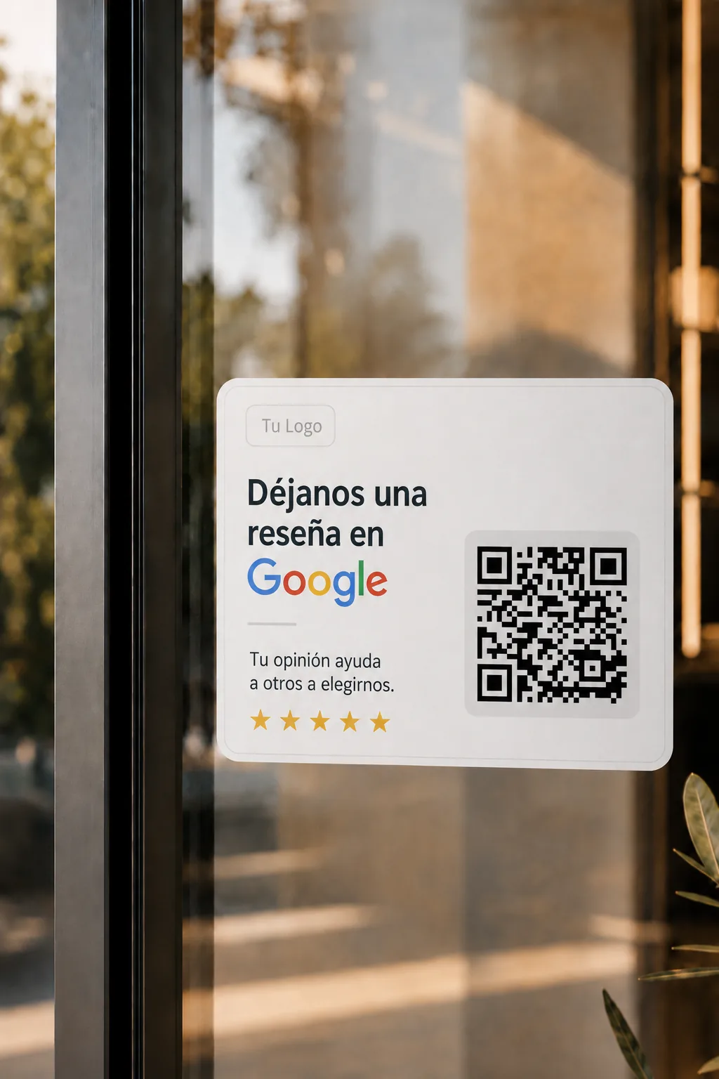 Google Review Sticker — Professional design