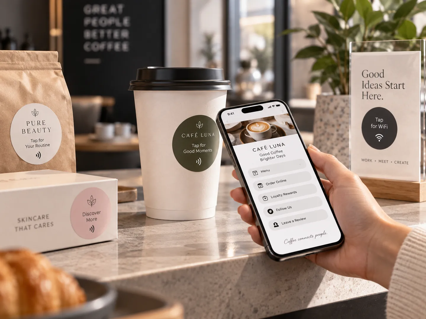 Individuelle NFC-Sticker auf Produkten und Verpackungen