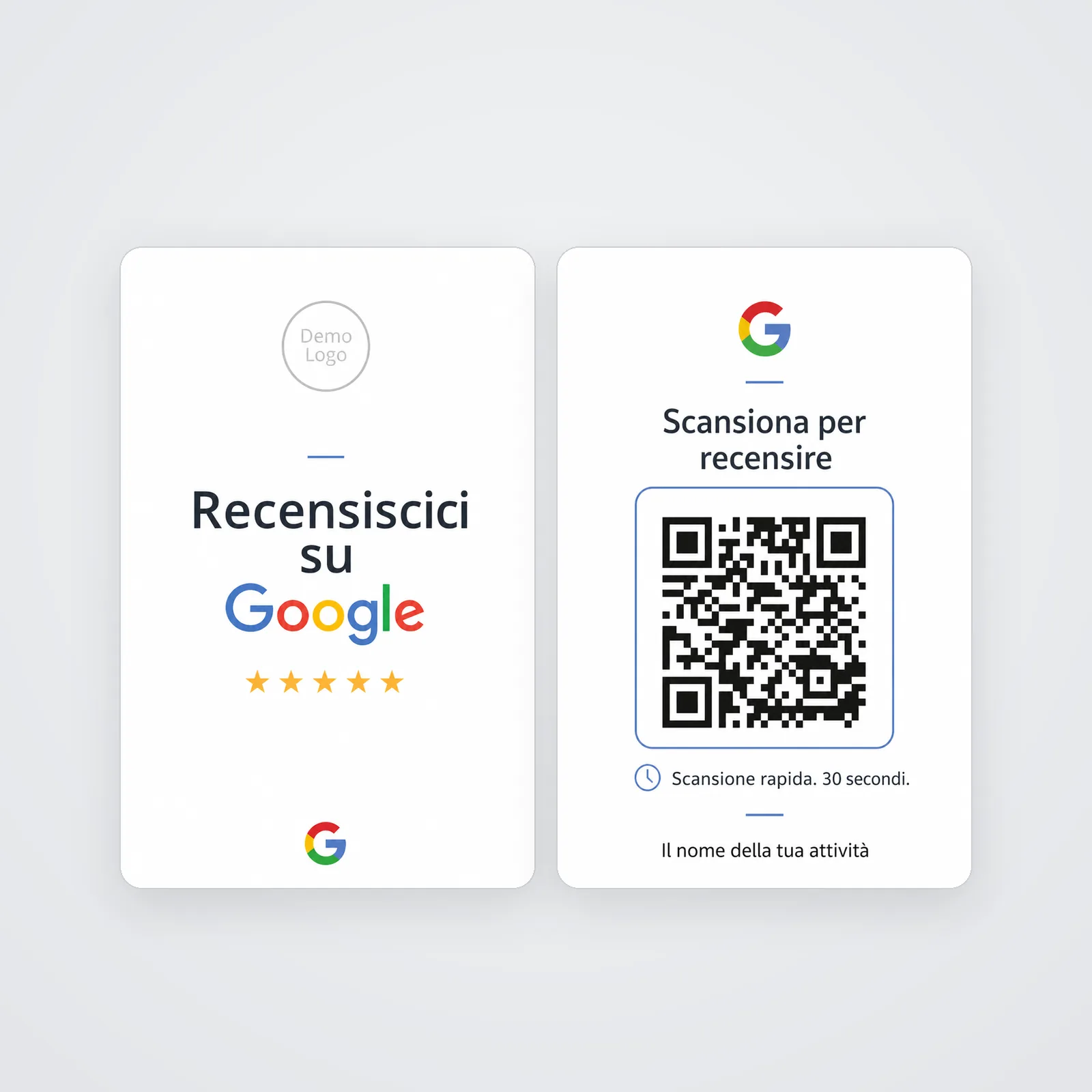 Fronte e retro in un colpo d'occhio