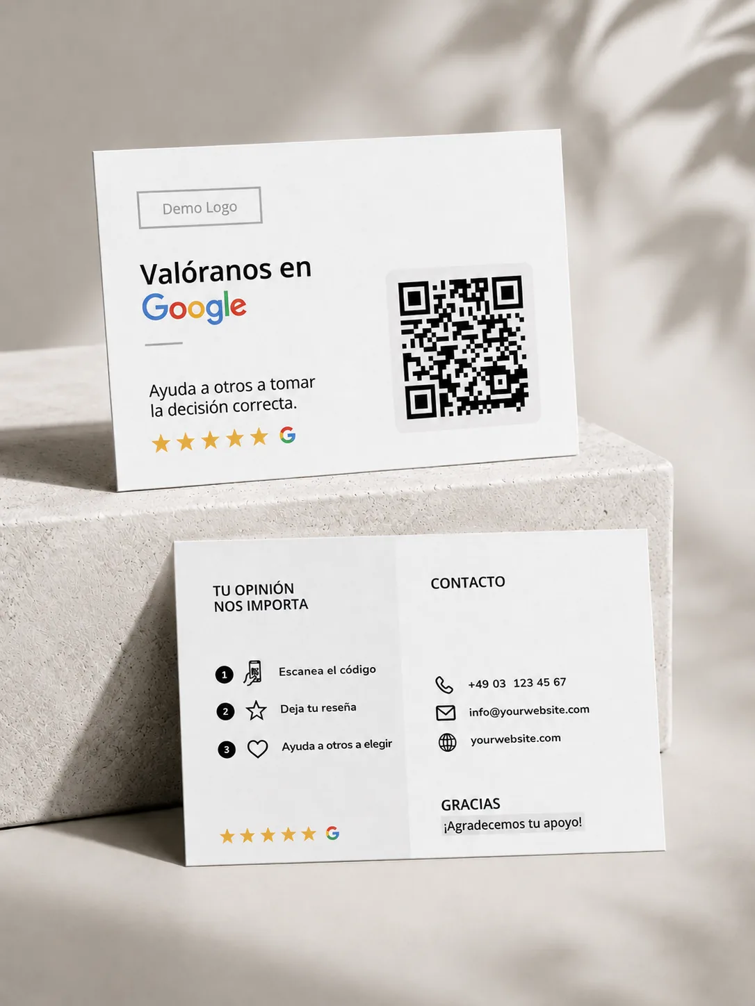 Professional — Google Review Business Card design line