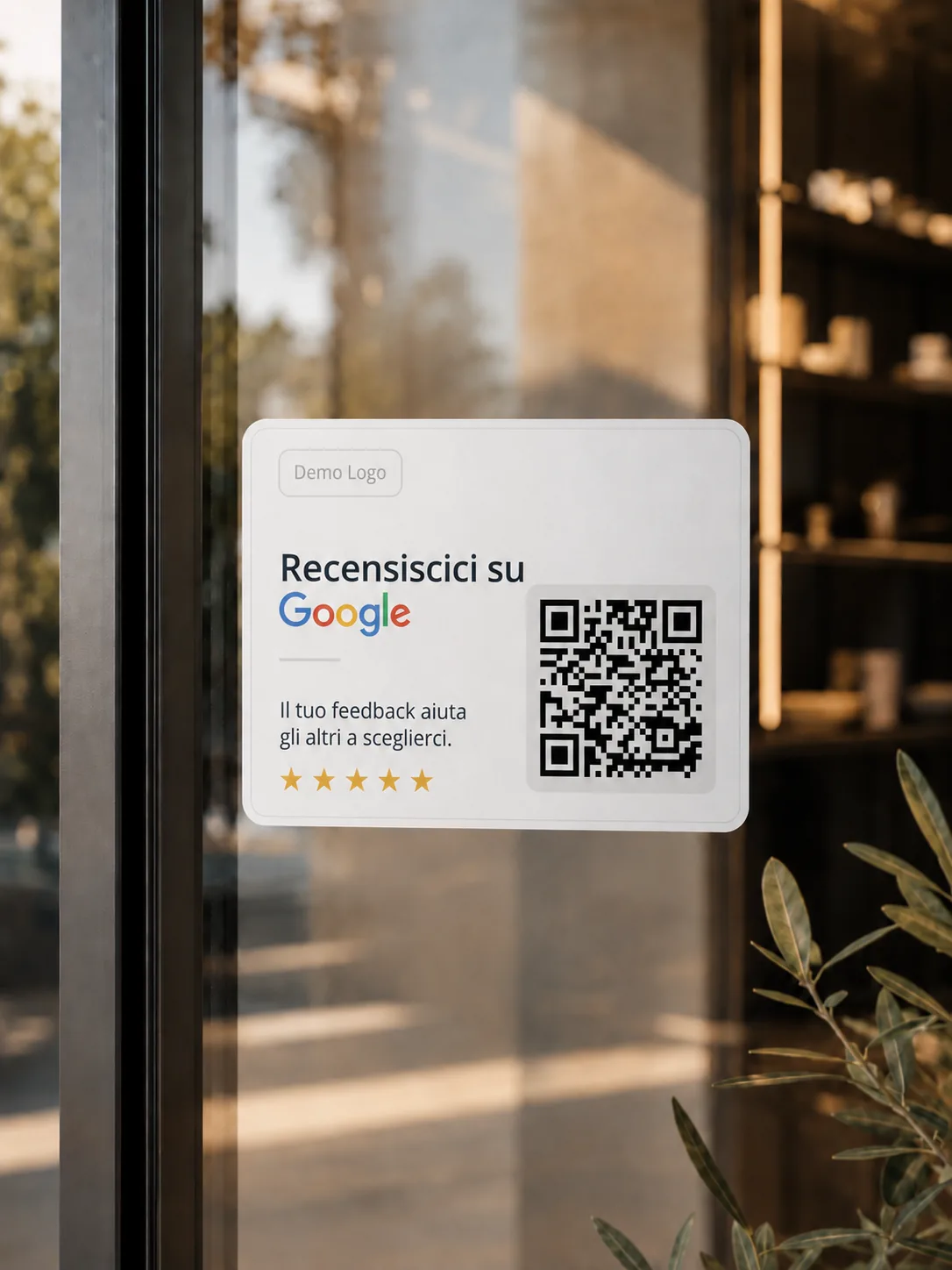 Google Review Sticker — Professional design