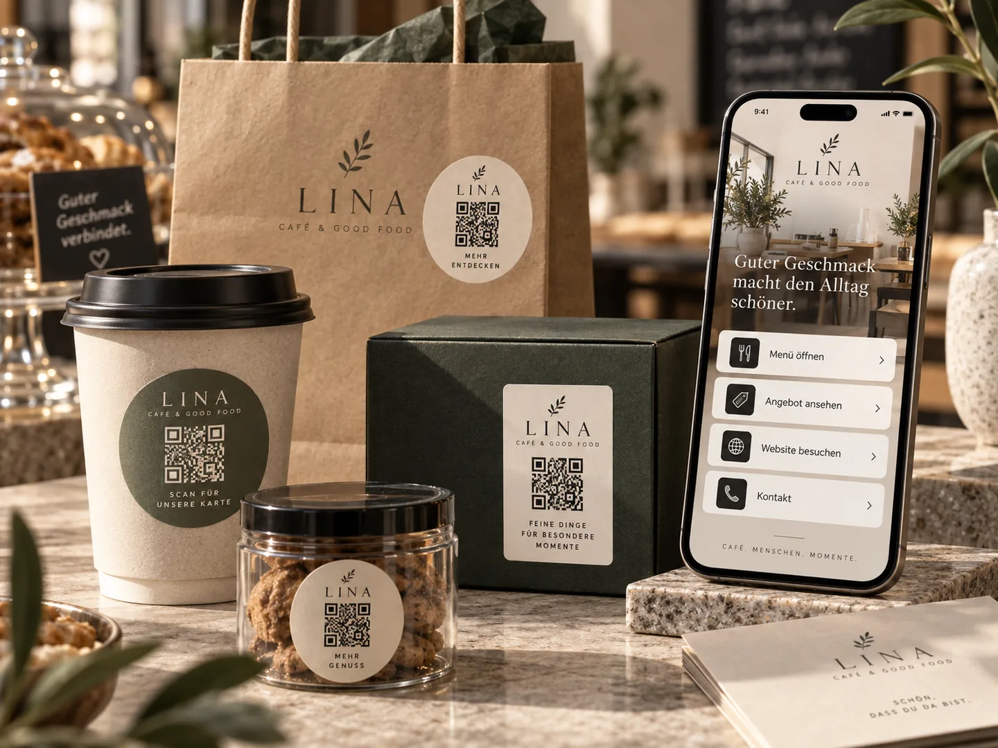 Individuelle QR-Code-Sticker auf Verpackungen und Produkten