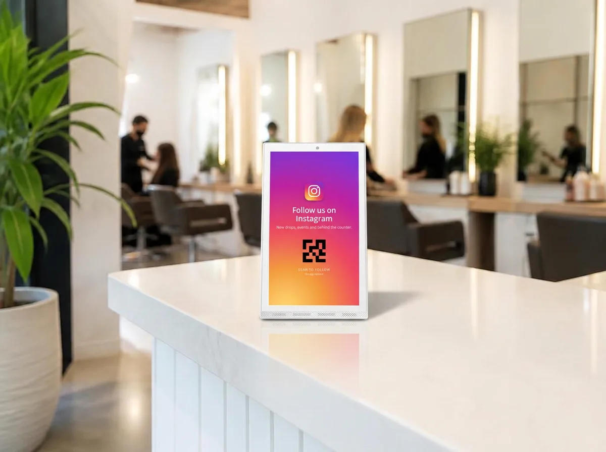 NFC-Touchpoint in einem Studio oder einer Praxis
