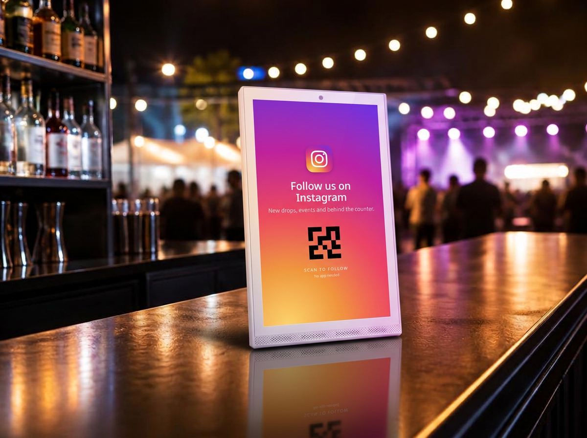 Wunderscan Display im Einsatz: Event Location