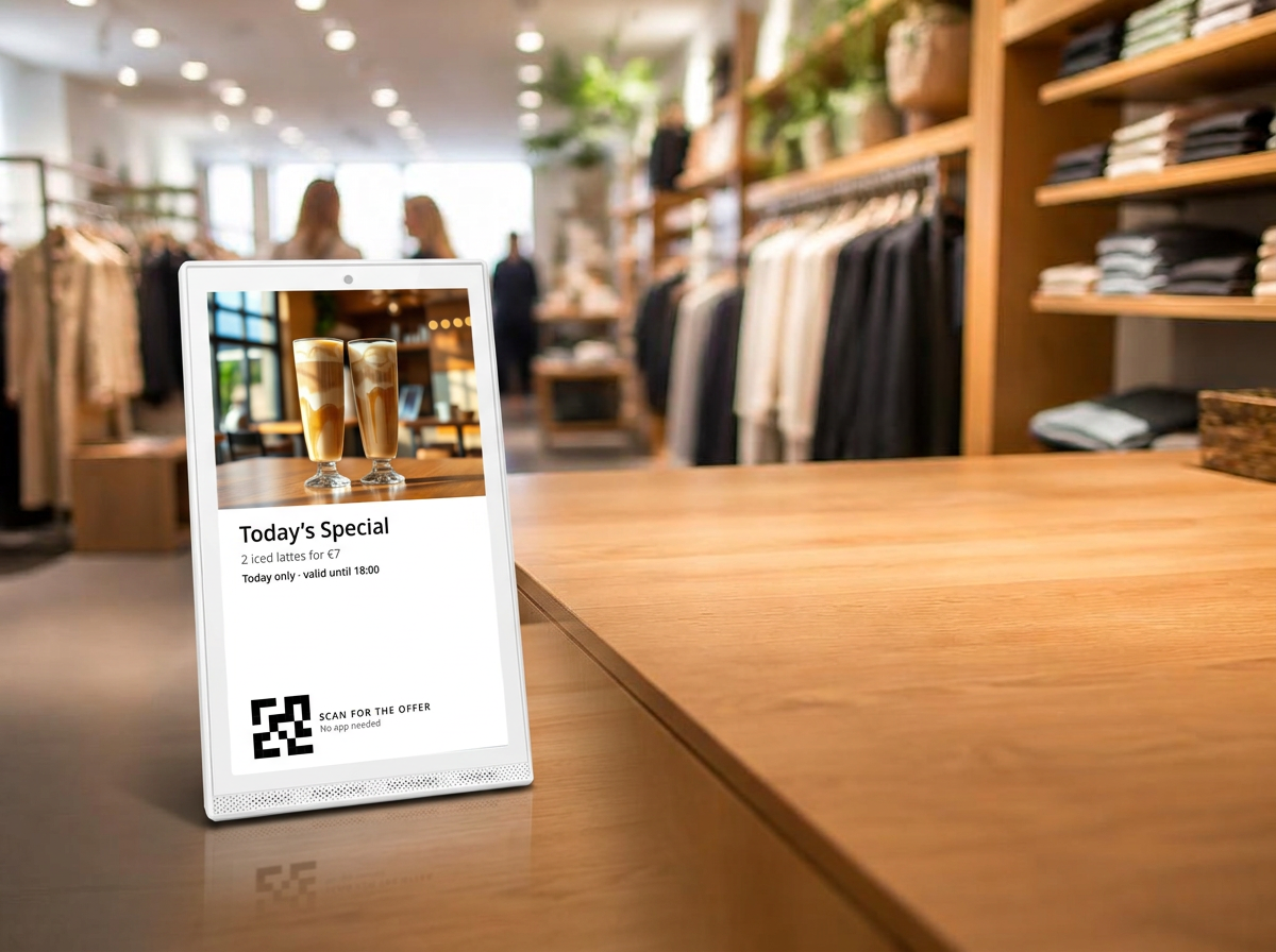 Wunderscan Display im Einsatz: Retail