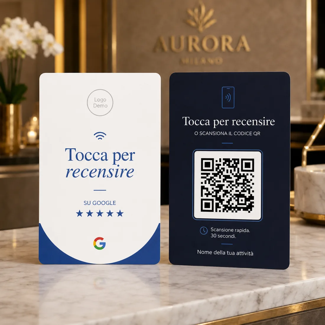 Alla reception, pronta per ogni ospite