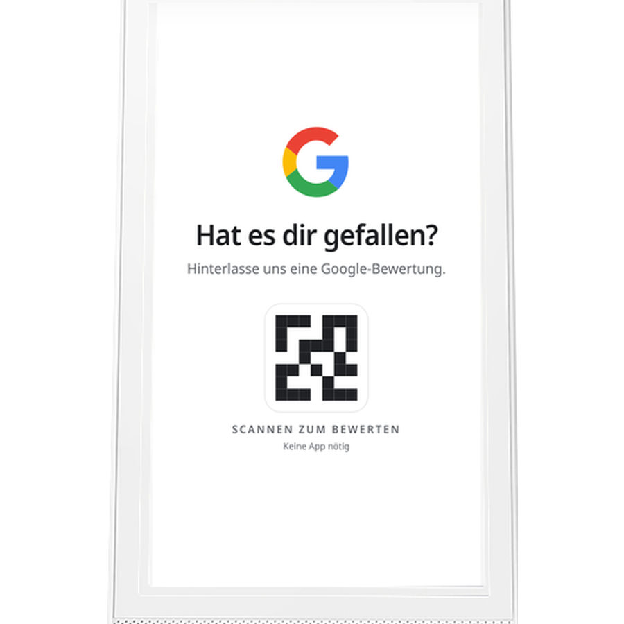 Wunderscan Display with a Google review Action