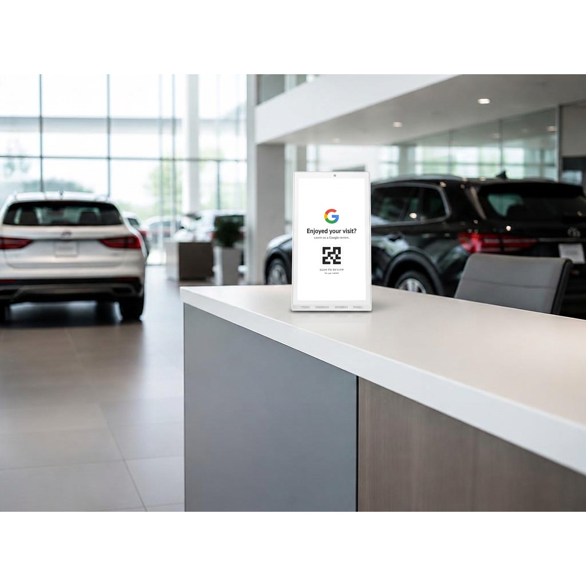 Wunderscan Display in a car dealership