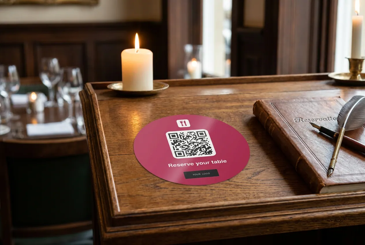 Takeaway packaging with a premium QR TheFork sticker
