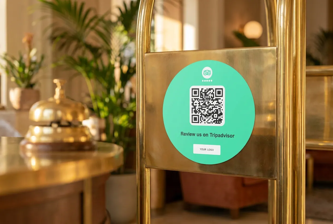 Hotel room sticker — The room becomes a memorable touchpoint